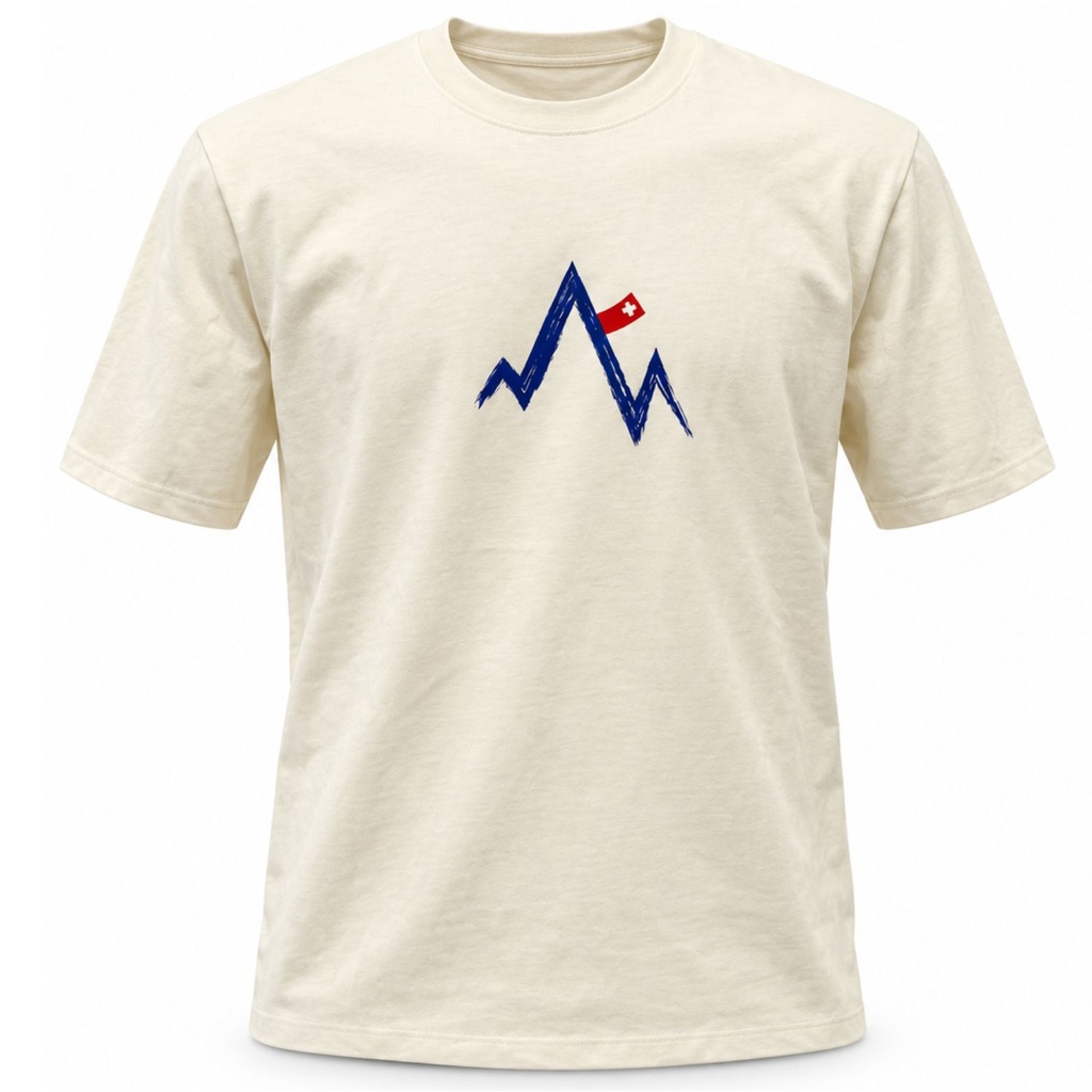 T-shirt Born in the Swiss Alps