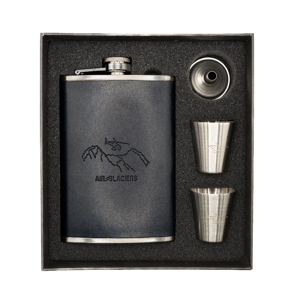 Stainless steel flask box set