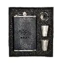 Geschenkset Pocket-Flasche aus Edelstahl
